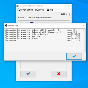 Alternative view of DIAGMASTER 21.11 + BOBCAT 4.3.1 + TAKEUCHI 4.3.3 + MANITOU 21.12 + KUBOTA 22.08 + NONSELF 24.02 LEVEL 9