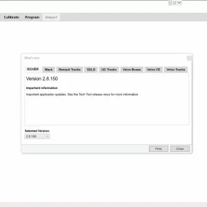 Alternative view of Volvo Tech Tool Diagnostic Software 2.8.150