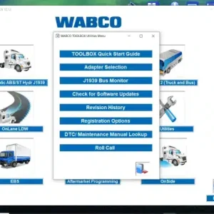 Alternative view of Meritor WABCO Toolbox 12.12 Software