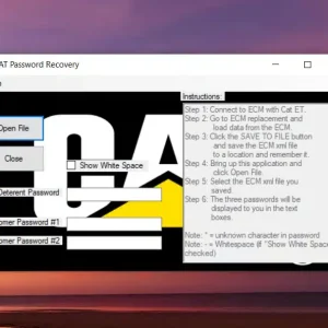 CAT Password Recovery Tool for CAT ecm configuration files