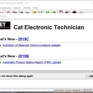 Caterpillar CAT ET 2019C Software
