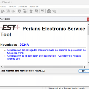 PERKINS EST 2024 Diagnostic Software is a specialized tool designed for advanced diagnostics of Perkins engines and systems. It enhances maintenance efficiency by providing key features such as engine calibration, performance monitoring, and detailed diagnostic reporting.