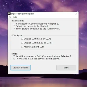 CAT Engine Reprogramming Tool for flash programming C1.8, C2.4, C3.8 & C3.3B