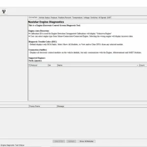 Alternative view of NED Navistar Engine Diagnostics Software 2023