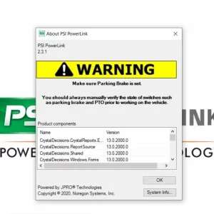 Alternative view of PSI Powerlink 2.3.1 Diagnostic Software