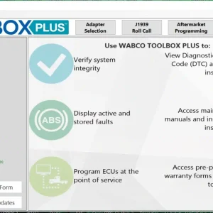 Wabco ToolBox plus 13 Diagnostics Software ECAS CAN2 v3.00