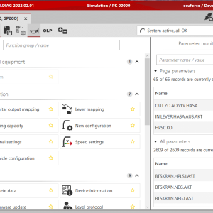 Alternative view of PALFINGER PALDIAG Diagnostic Software 2022