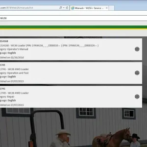 Alternative view of John Deere Service Advisor 5.3 - CF & AG 2020.08
